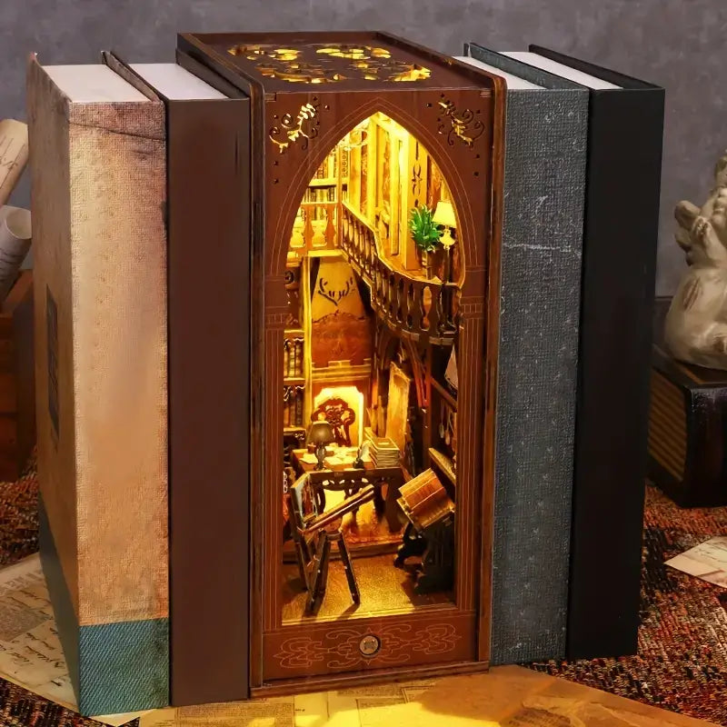 BookNest™ 3D Bookend Kit for Mini Library Decoration