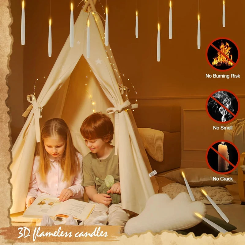 🕯️🪄Floating candles with magic wand 🎃