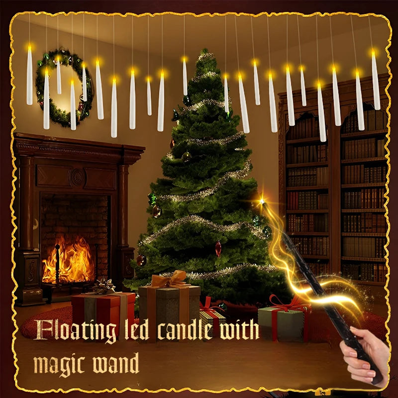 🕯️🪄Floating candles with magic wand 🎃