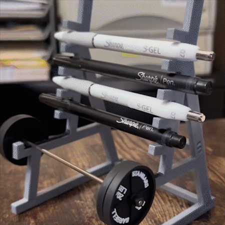💣🏋️♀️Squat Rack Pen Holder🎁
