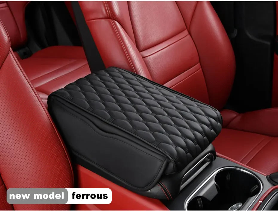 🚙☁️PU Leather Car Armrest Mat Center❤️ The ideal gift for mom. 💝50%OFF