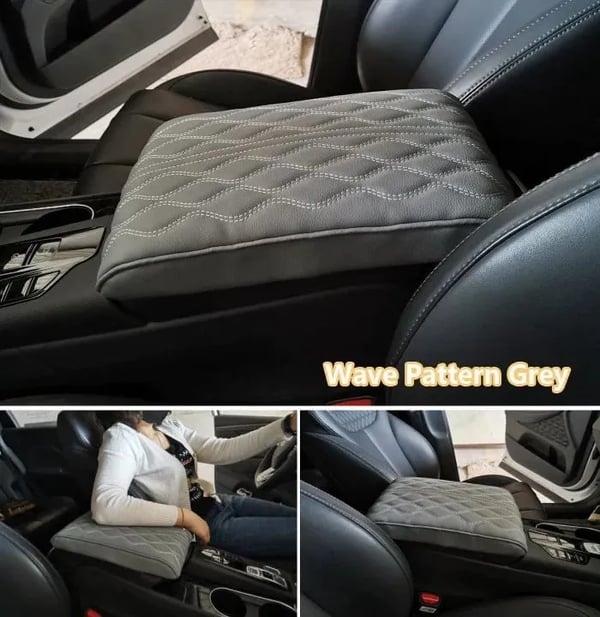 🚙☁️PU Leather Car Armrest Mat Center❤️ The ideal gift for mom. 💝50%OFF