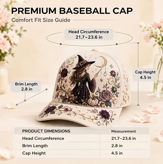 🔥Hot Sale – 🧙♀️✨3D Halloween Embroidery Cap