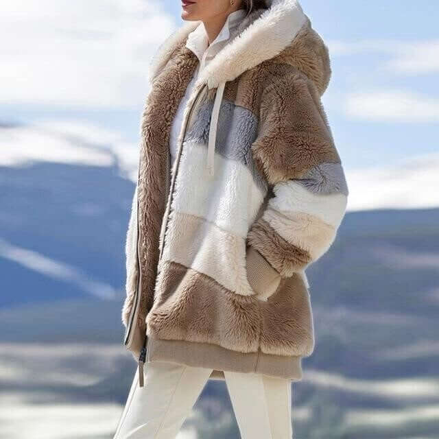 Hot Sale 49% OFF🐑Contrasting Lamb Wool Padded Coat👚
