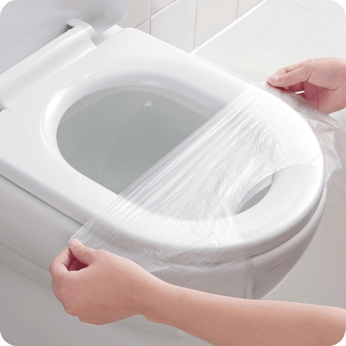 💥🎁2023-Christmas Hot Sale🎁- 49% OFF💥 Disposable Plastic Toilet Seat Cover - No Worry Of Public Toilet Anymore👋