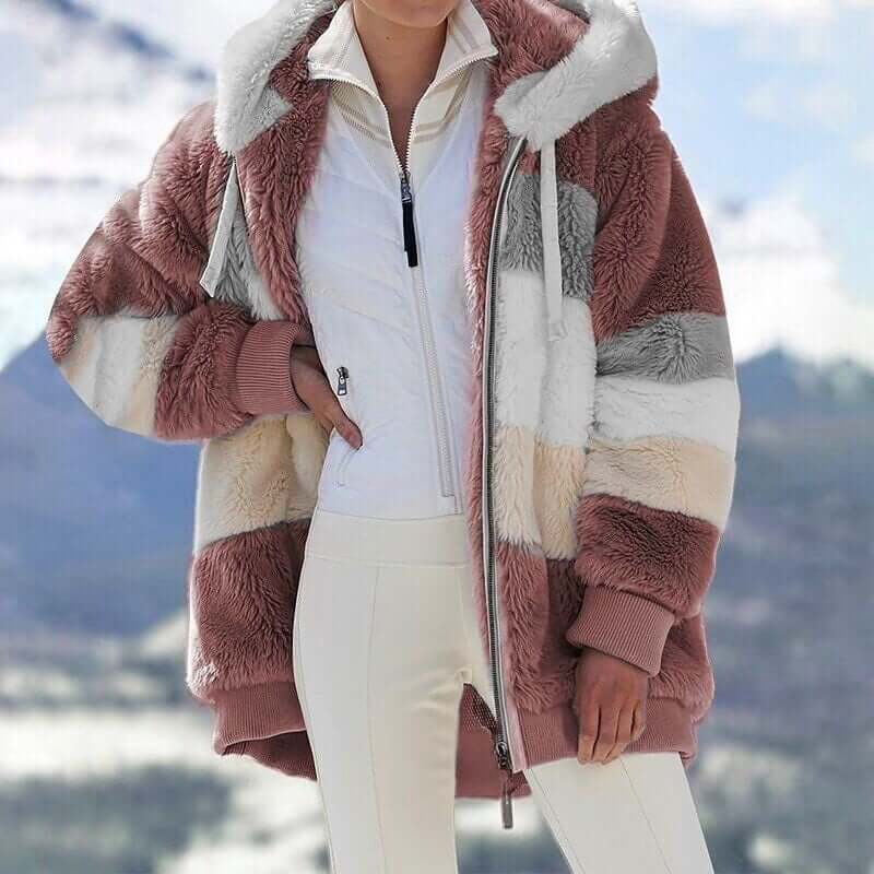 Hot Sale 49% OFF🐑Contrasting Lamb Wool Padded Coat👚