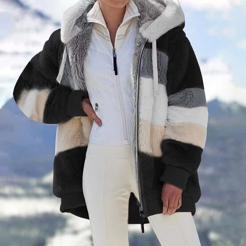 Hot Sale 49% OFF🐑Contrasting Lamb Wool Padded Coat👚