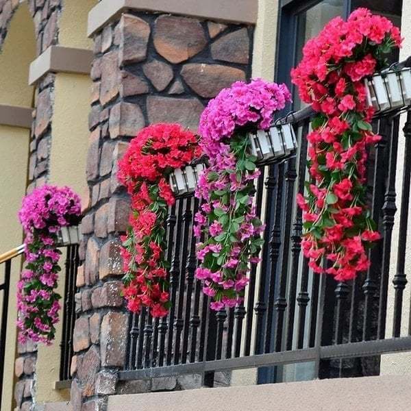 🌺🌷Vivid Artificial Hanging Orchid Bunch