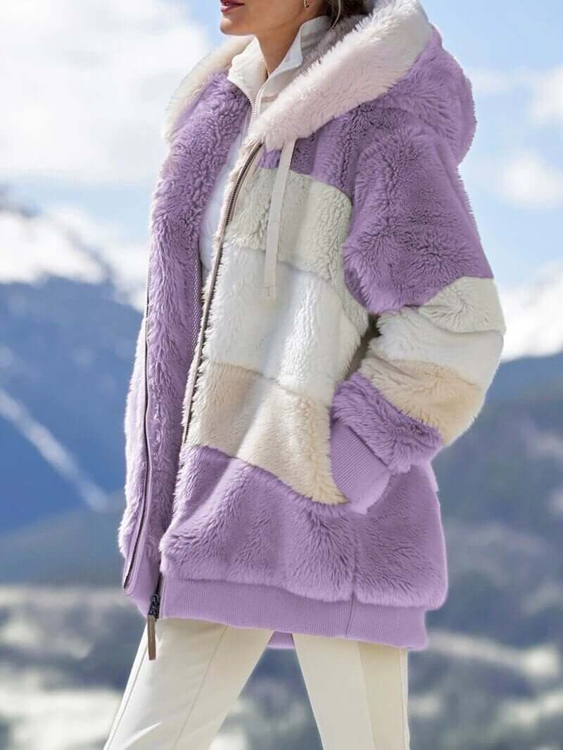 Hot Sale 49% OFF🐑Contrasting Lamb Wool Padded Coat👚