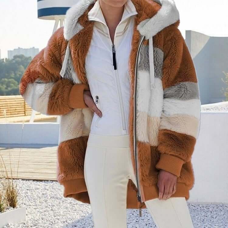 Hot Sale 49% OFF🐑Contrasting Lamb Wool Padded Coat👚