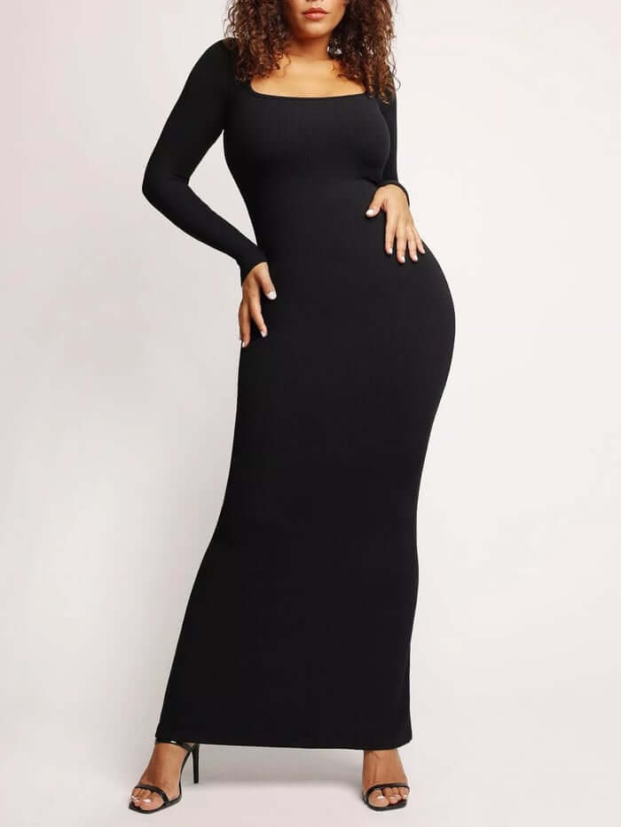 Built-In Shapewear Modal Lounge Dresses 8-in-1