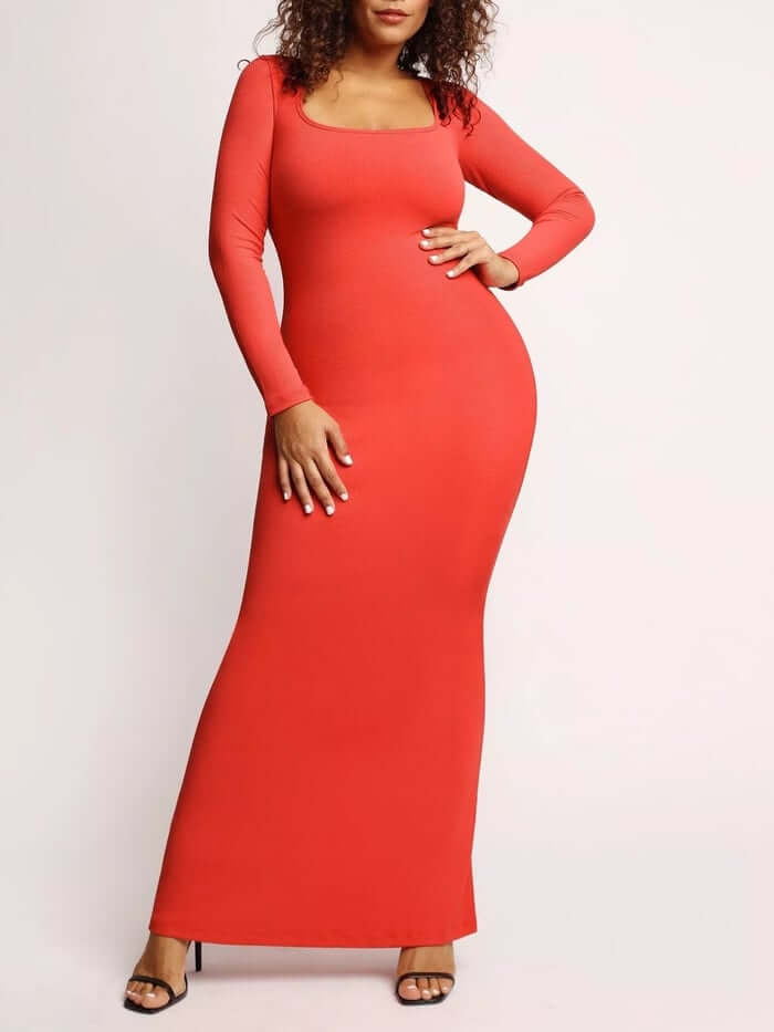 Built-In Shapewear Modal Lounge Dresses 8-in-1