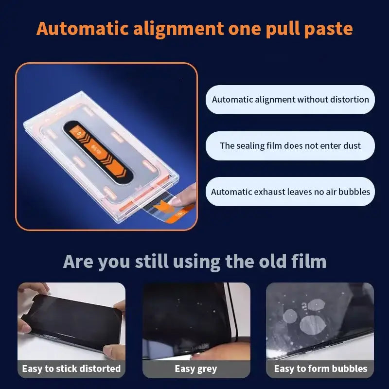 Auto Alignment Kit Screen Protector Compatible iPhone