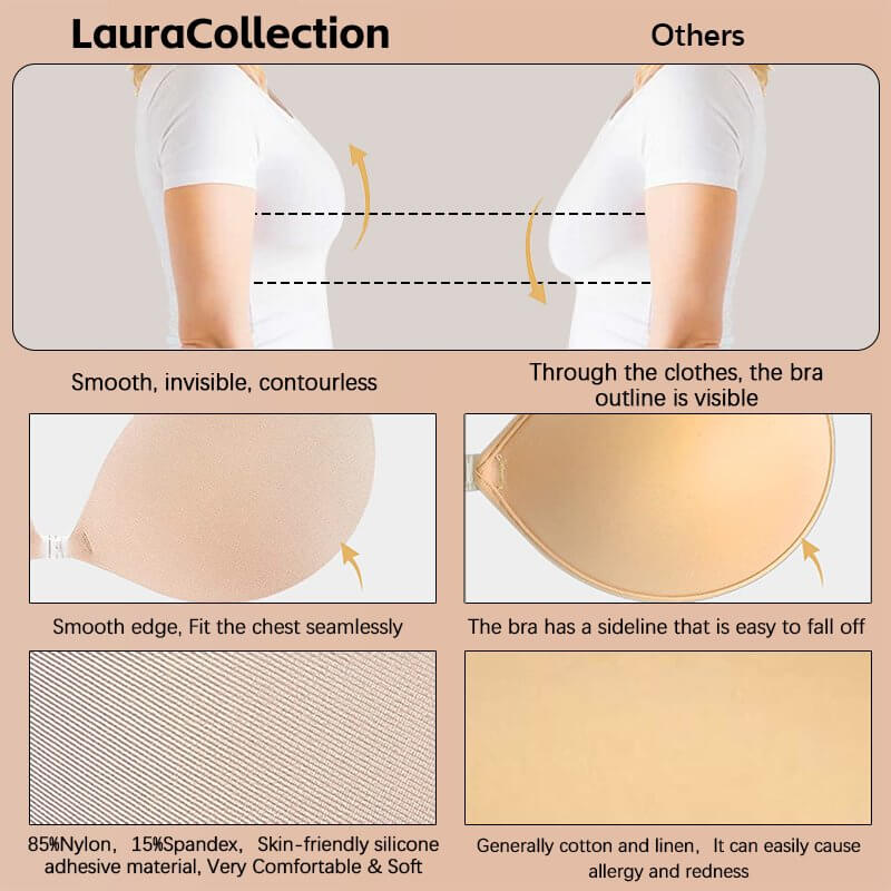 ADHESIVE INVISIBLE REUSABLE PUSH UP BRA - BUY 2 GET 1 FREE
