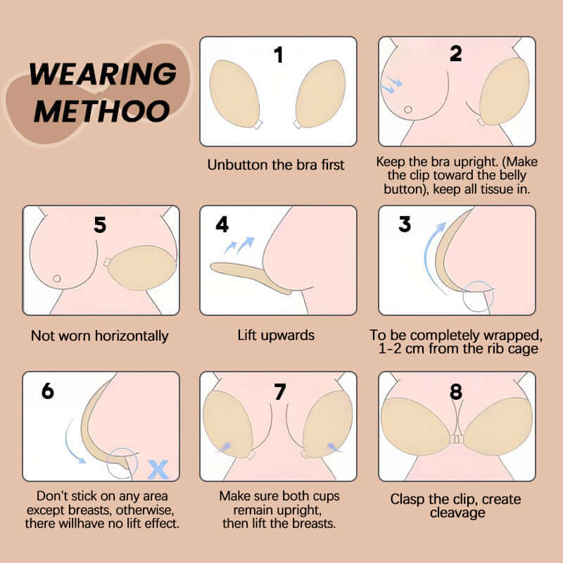 ADHESIVE INVISIBLE REUSABLE PUSH UP BRA - BUY 2 GET 1 FREE