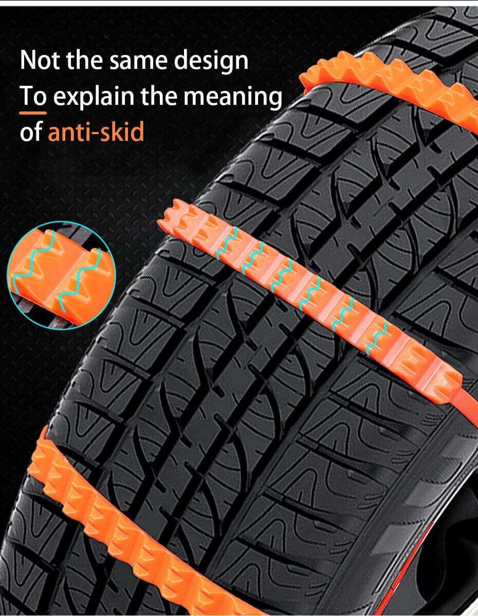 Beef tendon material super friction car snow chain
