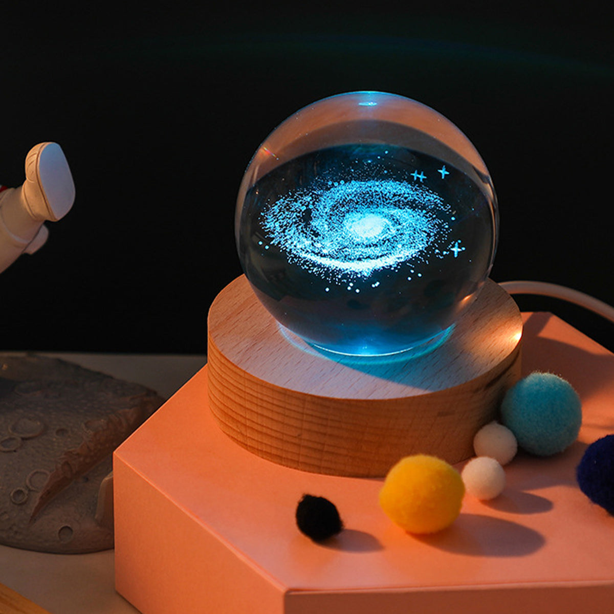 3D Planet Crystal Nightlight