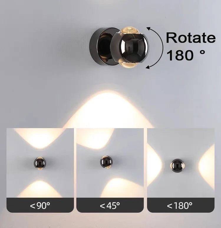 180° Rotatable Double Sided Wall Lamp