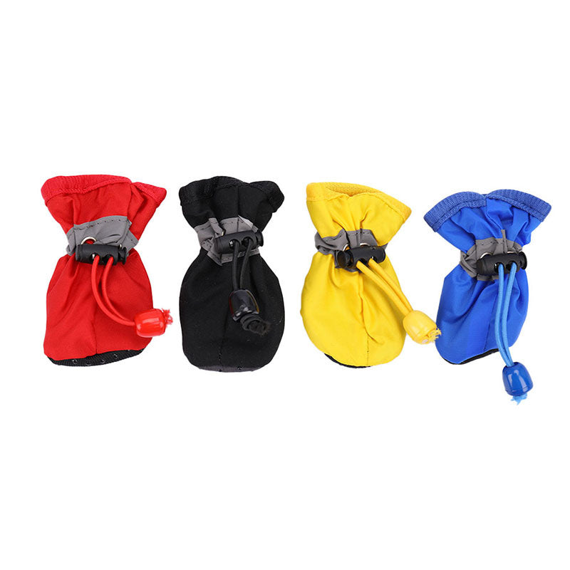 4 Pcs, Waterproof Dog Shoes: Protect Your Pet's Paws, Keep Them Dry and Warm