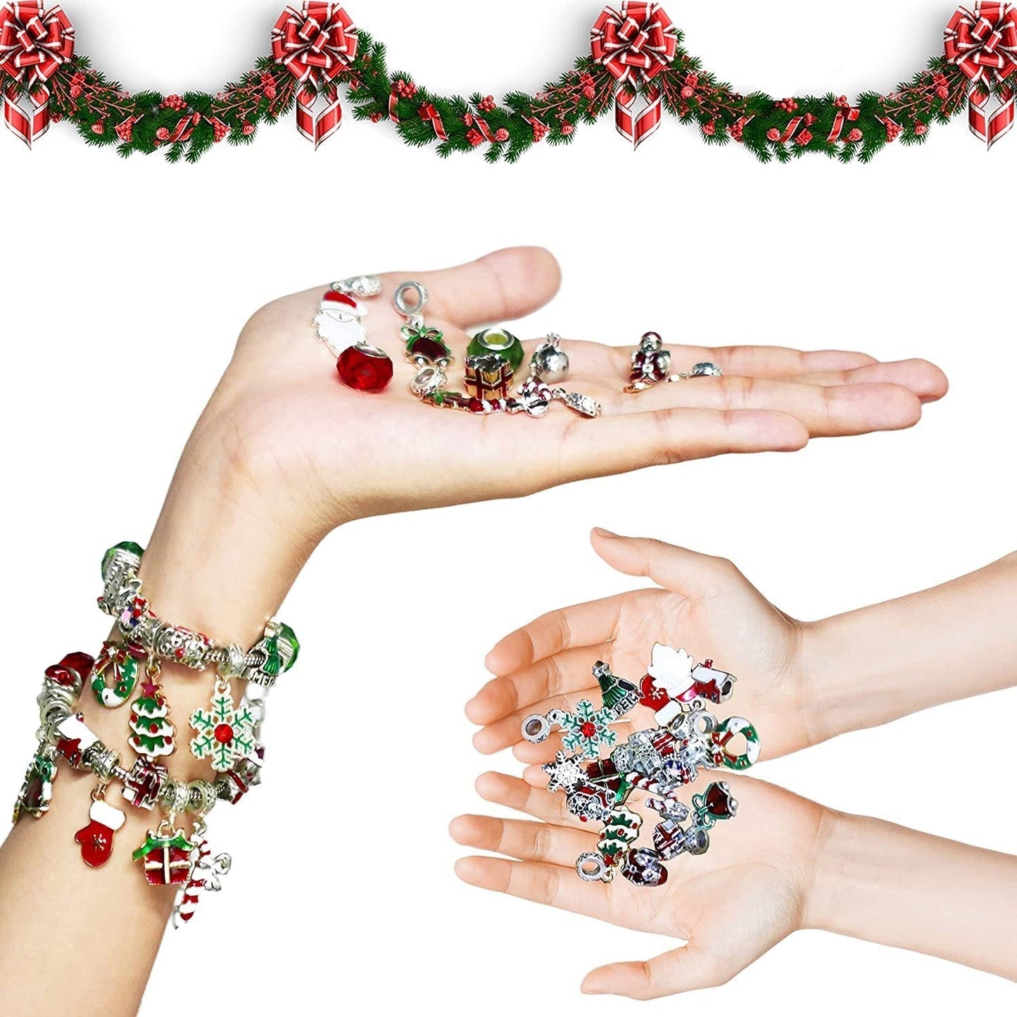 (🎁Early Christmas Sale- 50% OFF🎁)DIY Christmas Advent Calendar Bracelets Set