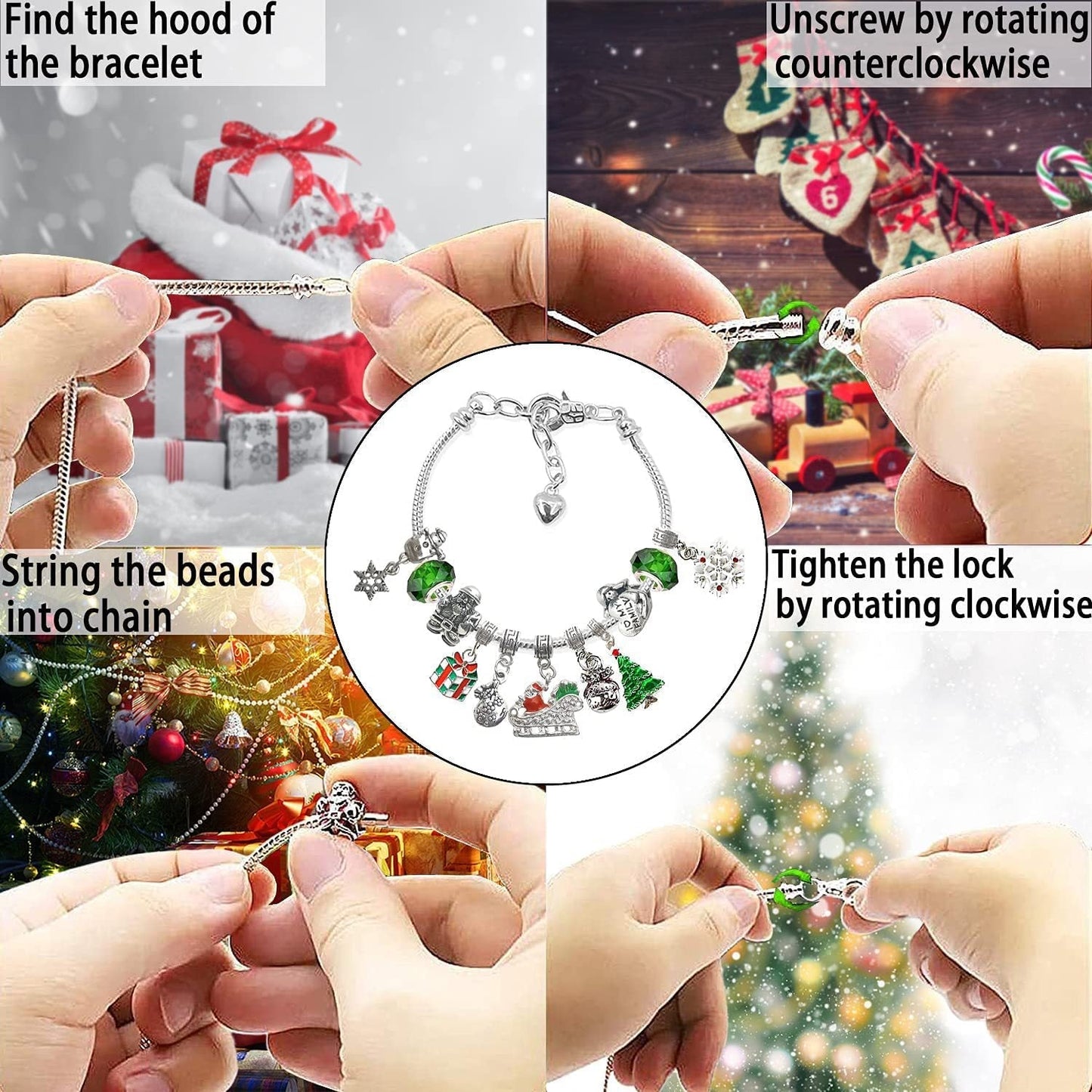 (🎁Early Christmas Sale- 50% OFF🎁)DIY Christmas Advent Calendar Bracelets Set