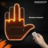 CrazyHand™: LED Emotion Lights with Hand Signals 🤚🤘👊