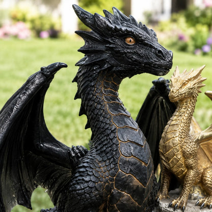 Solar Amethyst Dragon Light – Glowing Crystal Guardian Outdoor Decor