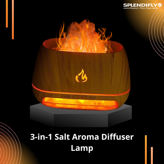 3-in-1 Salt Aroma Diffuser Lamp 🔥