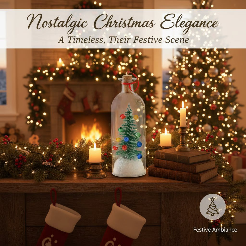 🎄Personalized Holiday Gift – Christmas Tree Message in a Bottle