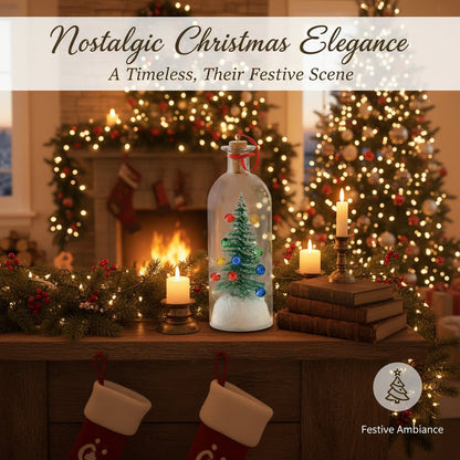 🎄Personalized Holiday Gift – Christmas Tree Message in a Bottle