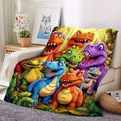 Cloud-Soft Dinosaur Blanket