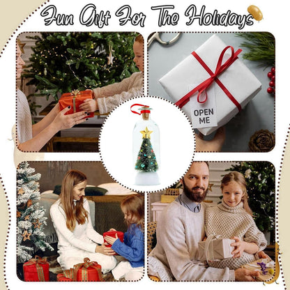 🎄Personalized Holiday Gift – Christmas Tree Message in a Bottle