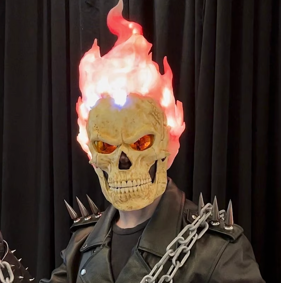 Flaming Skull Mask