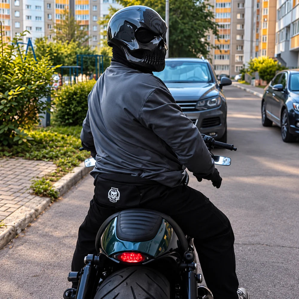 SKULL MOTORCYCLE HELMET
