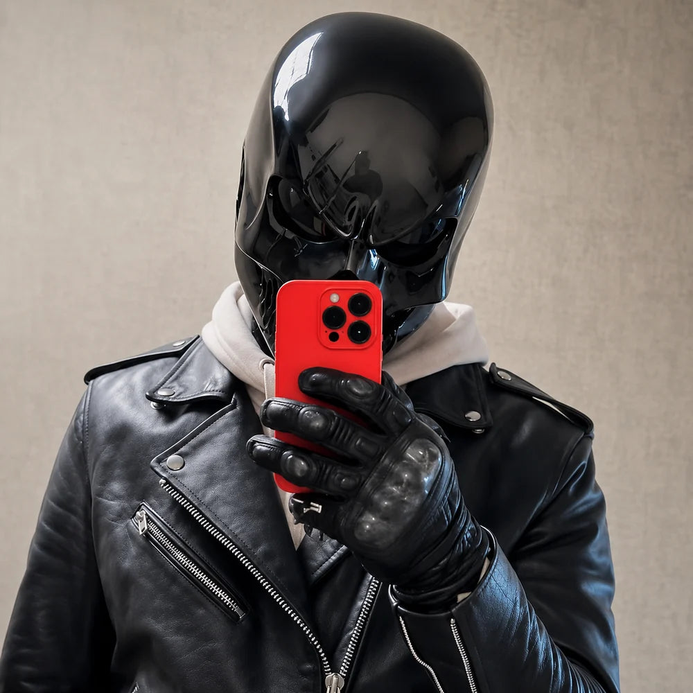 SKULL MOTORCYCLE HELMET