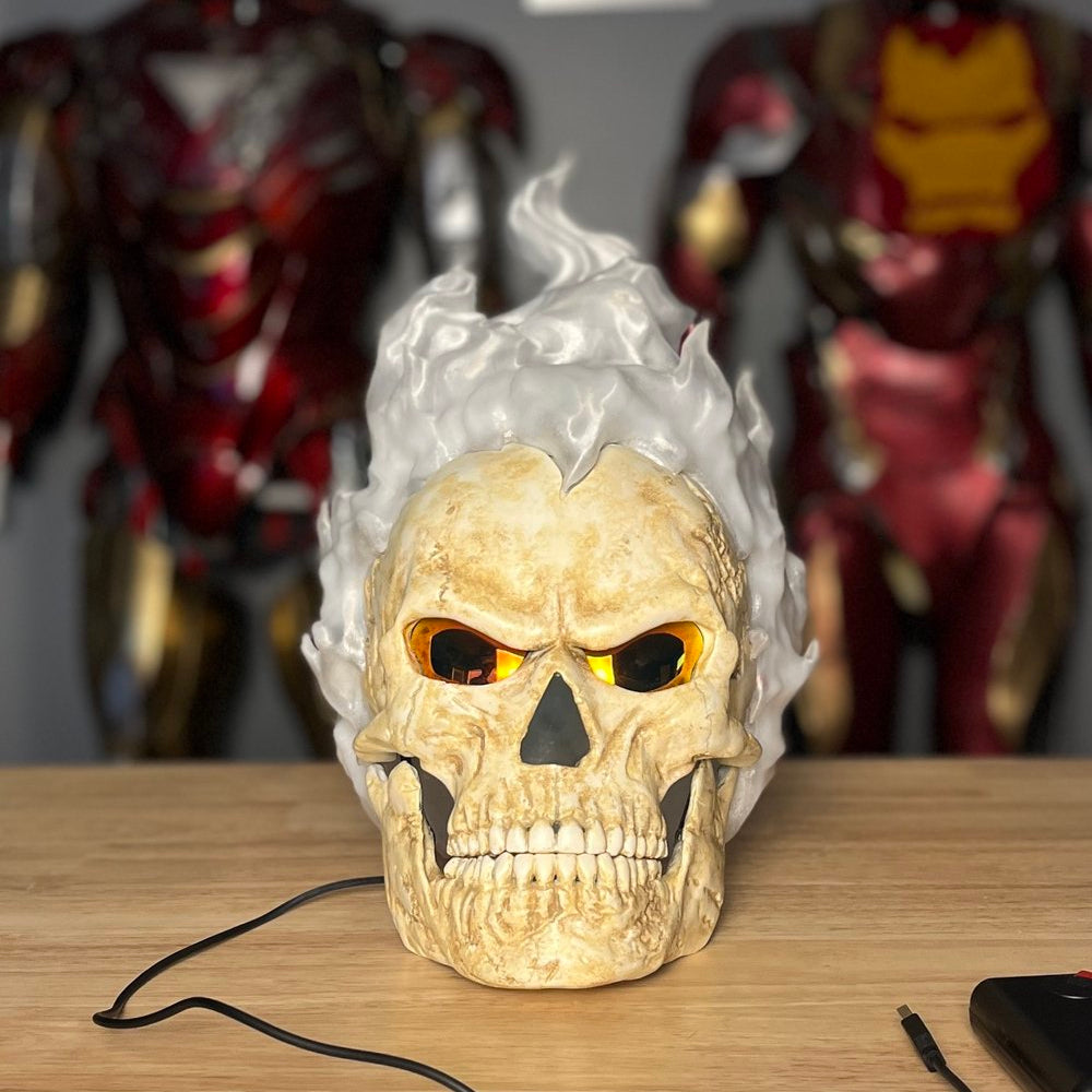 Flaming Skull Mask