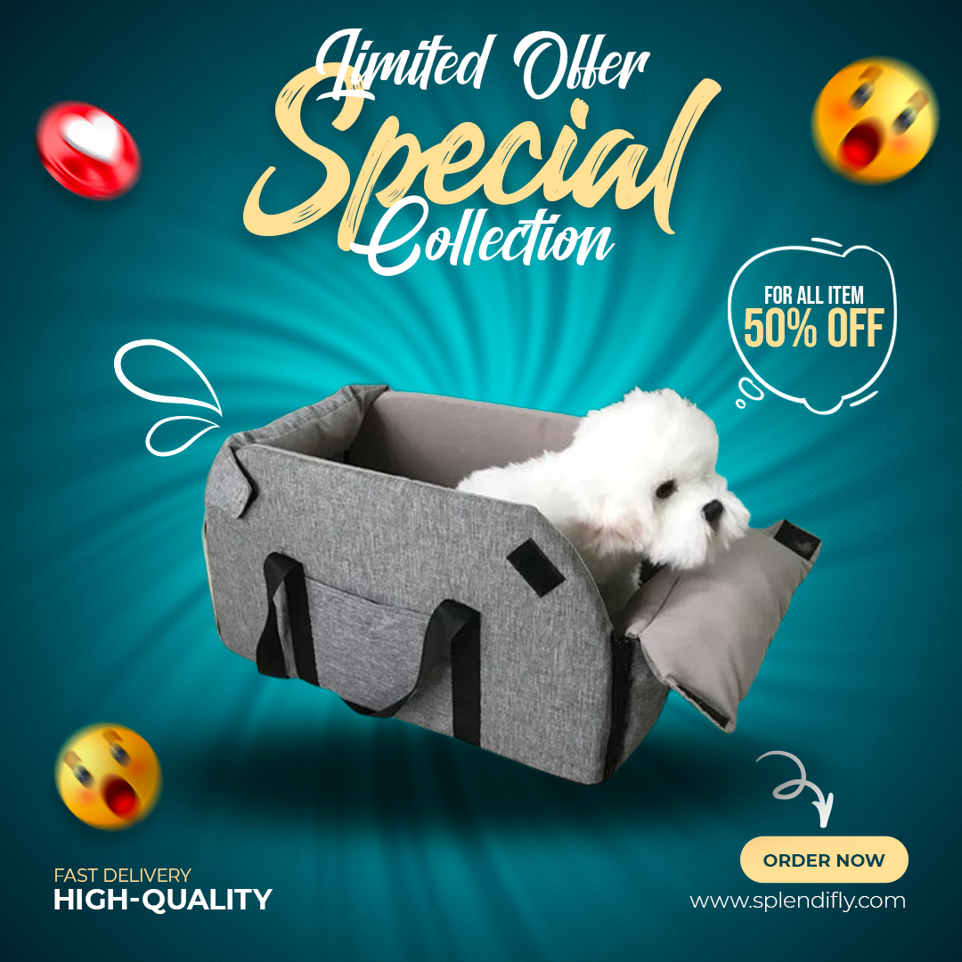 🔥Hot Sale 50 OFF💞 SnugglySafe Puppy Car Seat Splendifly