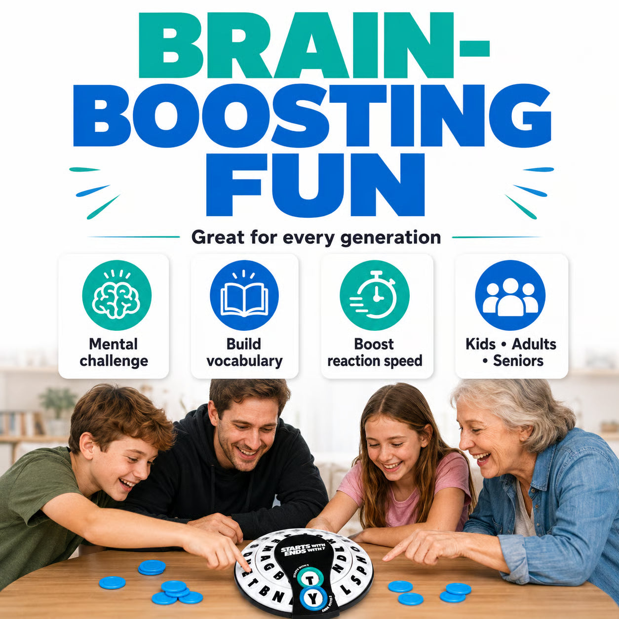 🎲Spin & Shout Word Game – Fast-Paced Family Game