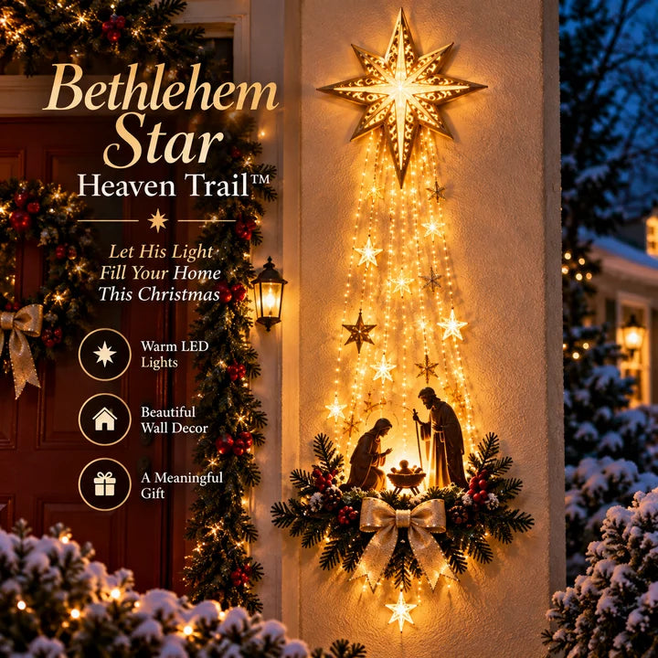 Bethlehem Star Nativity Wall Light