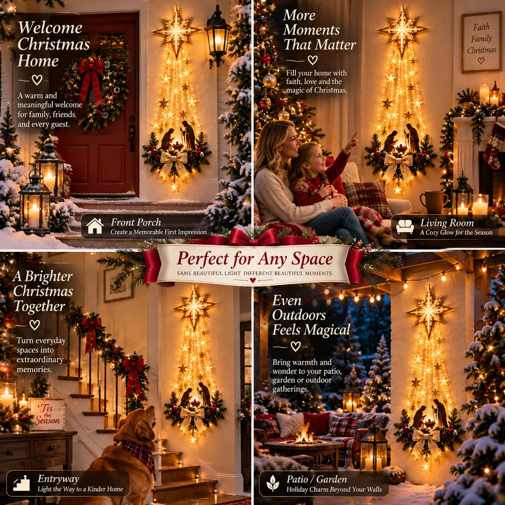 Bethlehem Star Nativity Wall Light