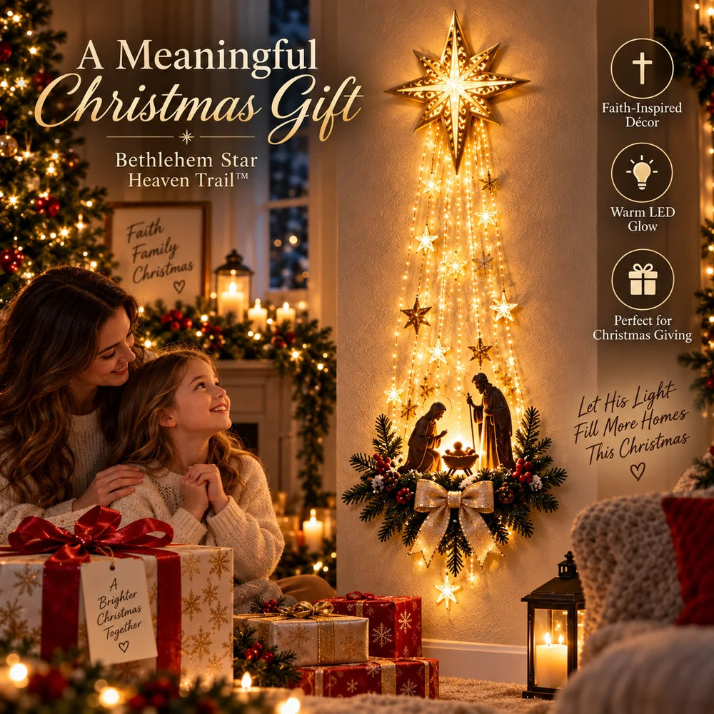 Bethlehem Star Nativity Wall Light