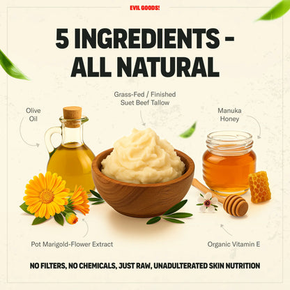 EVIL GOODS - Honey & Beef Tallow Anti-Aging Balm