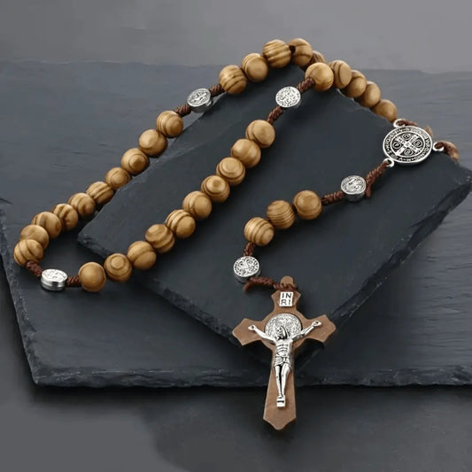 Holy Wood Rosary – Divine Faith & Hope 📿