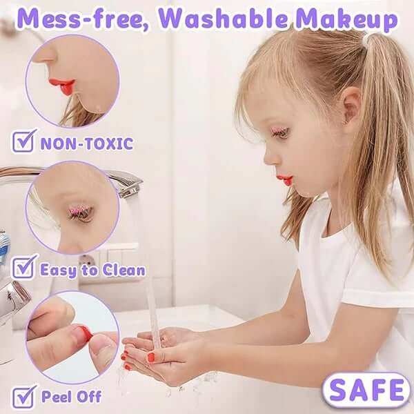 (🔥RECOMMEND 2023 BEST GIFT TO FAMILY🔥)Kids Washable Makeup Beauty Kit