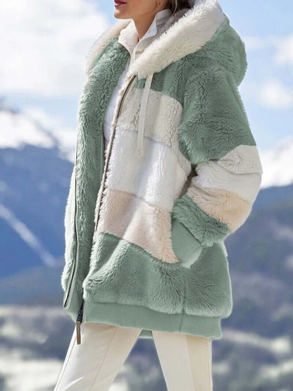 Hot Sale 49% OFF🐑Contrasting Lamb Wool Padded Coat👚