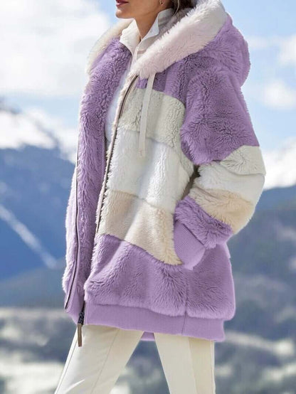 Hot Sale 49% OFF🐑Contrasting Lamb Wool Padded Coat👚
