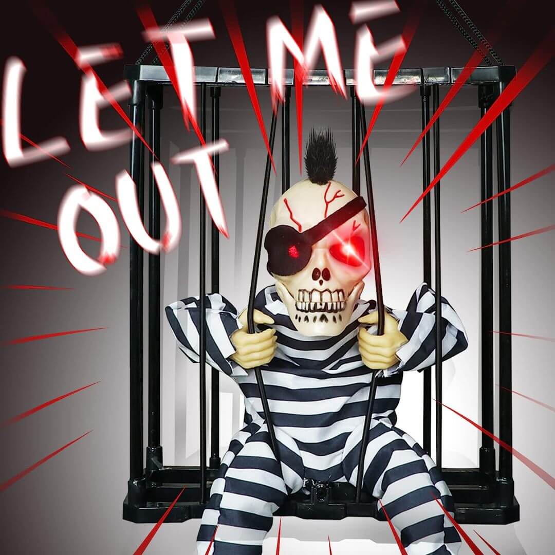 🎃Early Halloween Sale - Glowing Motion Skeleton Prisoner