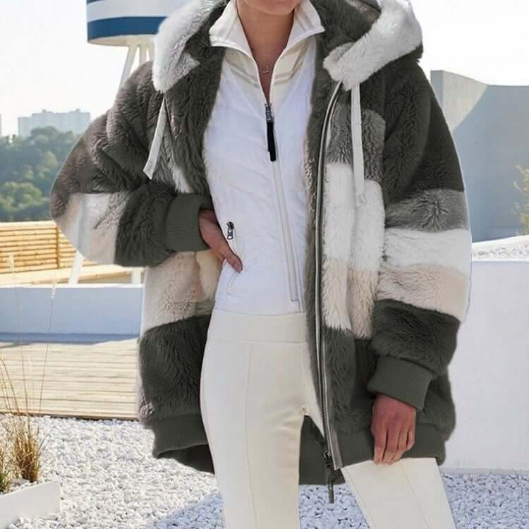 Hot Sale 49% OFF🐑Contrasting Lamb Wool Padded Coat👚