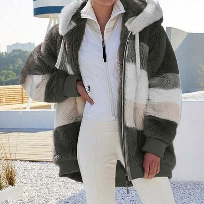Hot Sale 49% OFF🐑Contrasting Lamb Wool Padded Coat👚