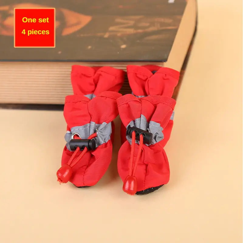 4 Pcs, Waterproof Dog Shoes: Protect Your Pet's Paws, Keep Them Dry and Warm